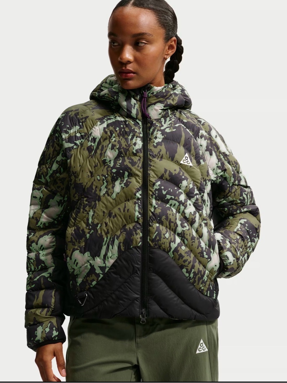 Nike ACG "Lava Flow" Women's Therma-FIT ADV Jacket Mean Green size XL II0925-009